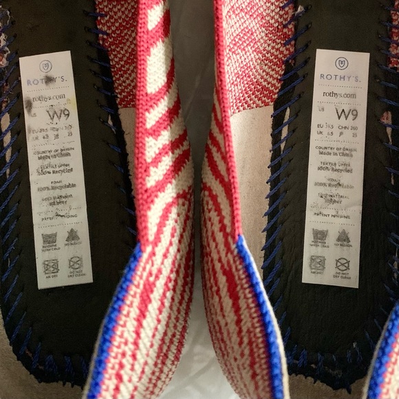 Retired/HTF! Rothy’s Retired Red Zebra Loafers 9 - Picture 10 of 10